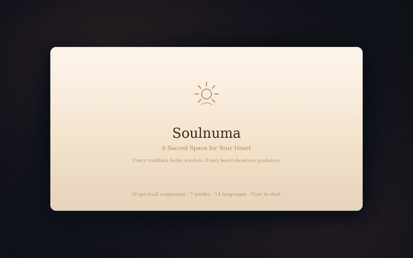SoulNuma — Una app de agentes de IA que diseñamos, construimos y lanzamos. Lo aprendido impulsa nuestro trabajo de IA actual — incluido Numa, el chatbot de esta web.